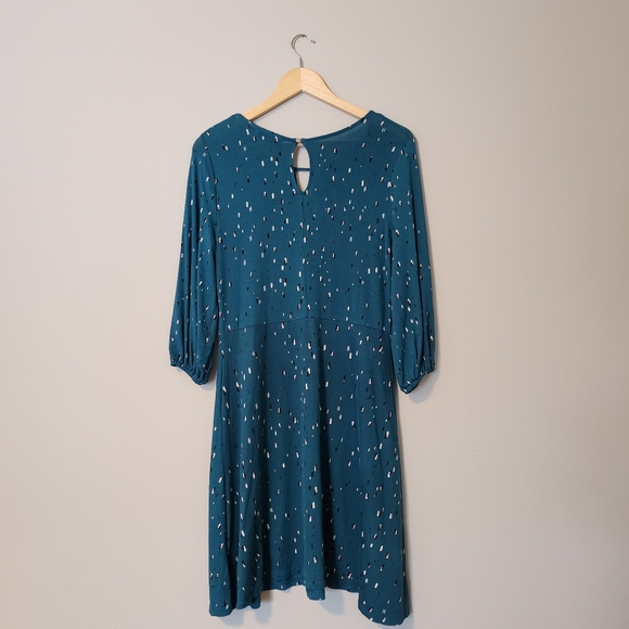 Apt 9 Teal Patterned Dress Size Small - Picture 5 of 8